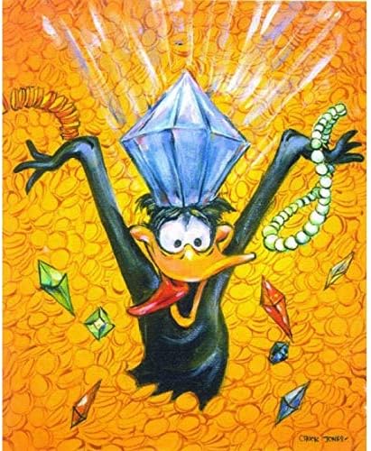 CHUCK JONES Ben Paradayım Daffy Duck Warner Brothers Tuval Giclee Sınırlı Sayıda 400