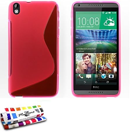 HTC Desire 816 için MUZZANO Orijinal Le S Premium Esnek Kabuk Kılıfı-Pembe