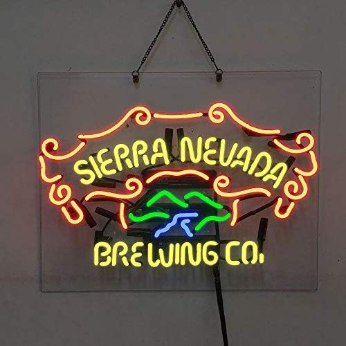 Sierra Nevada Bira A. Ş. Gerçek Cam Bira Bar Pub Parti Mağaza Dükkanı Rekreasyon Odası Ev Odası Duvar Pencere Ekran Neon ışık