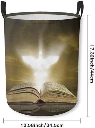 Depolama Sepeti, Mavi Pentecost Kutsal Ruh Görünür Üzerinde İncil Hıristiyan Güvercin Doğa Kitap, Katlanabilir Büyük Çamaşır