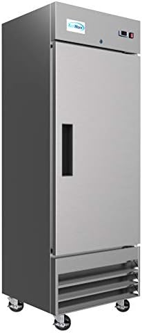 KoolMore 29 Paslanmaz Çelik Katı Kapı Ticari Reach-ın Buzdolabı Soğutucu-19 cu. ft (RIR-1D-SS-19C)