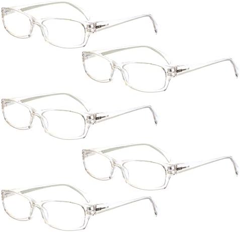 5-Pack okuma gözlüğü mavi ışık Engelleme Anti göz yorgunluğu bilgisayar okuma gözlüğü kadın ve erkek okuyucular için