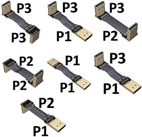 WANGE Display Port Erkek-Erkek Uzatma Kablosu Konnektör Adaptör Kartı (1.0 m, P1-P2)