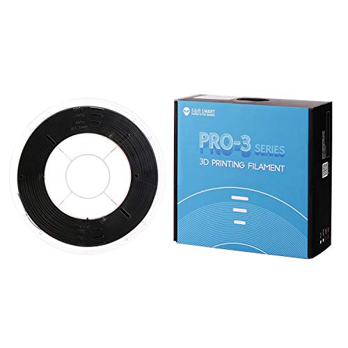 SainSmart PRO-3 Arapsaçı-Ücretsiz Premium 1.75 mm PETG 3D Yazıcı Filament, Siyah PETG, 2.2 LBS (1 KG) Biriktirme, Boyutsal Doğruluk
