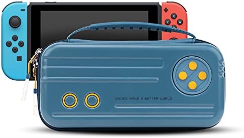 Geekshare Vintage Time Machine Taşıma Çantası Nintendo Switch/Switch OLED ile Uyumlu - Taşınabilir Hardshell Büyük Kapasiteli