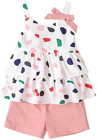 Küçük Bebek Kız Çiçek Baskı Yaz Kolsuz Kısa Elbise Çocuk Elbiseleri Bluzlar Kıyafetler