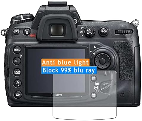 Vaxson 3-Pack Anti Mavi ışık Ekran Koruyucu, Nikon dijital SLR kamera ile uyumlu D300 TPU Film Koruyucular Sticker [Değil Temperli