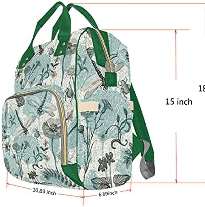 Şişe Cepleri Muz ve Palmiye Yaprakları ile InterestPrint Çok Fonksiyonlu Bebek Değiştirme Çantaları