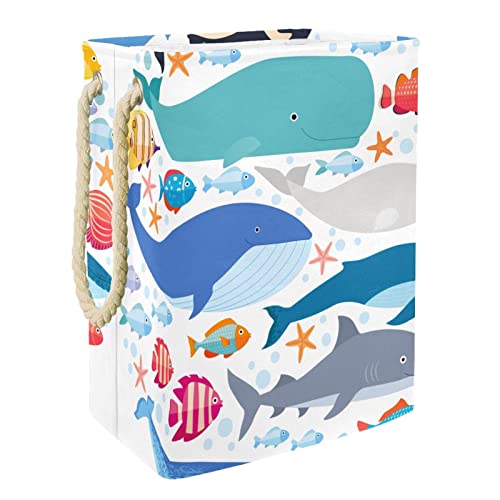 Oyuncak saklama kutusu Balina Köpekbalığı Yunus Çocuklar için Katlanabilir saklama kabı Kreş, oyun Odası Dolap Ev Organizasyon,