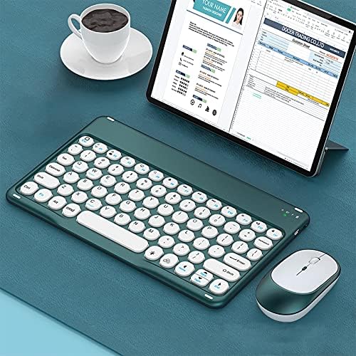 carduran Kablosuz Klavye Hızlı Tepki Uzun Bekleme Süresi Ince Tablet Gürültüsüz Mini dizüstü için fare Beyaz 12