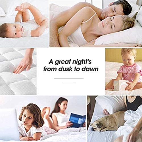 ABAKAN Tam Yatak Topper, ekstra Kalın Yumuşak yatak koruyucu örtü, soğutma Pillowtop ile 8-21 İnç Derin Cep Aşağı Alternatif
