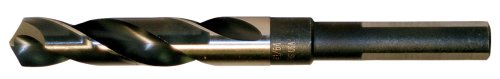 Cle-Hattı C17038 5/8 inç. x 6 inç. Siyah ve Altın Oksit Finish Yüksek Hız Çelik 118-Degree Bölünmüş Noktası Azaltılmış Shank