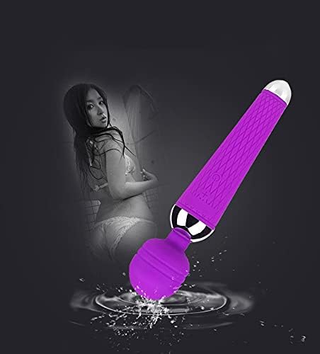 Mor Kablosuz vibrabratorssex Kas Yetişkinler ve Mor Kişisel Masaj El Canlı Seks Stimülatörü ve USB Şarj Edilebilir Sihirli Değnek
