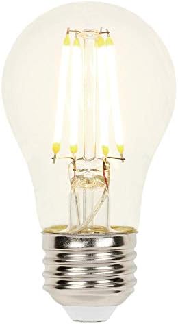 Westinghouse Aydınlatma 4316600 4.5 (40 Watt Eşdeğeri) A15 Kısılabilir Şeffaf Filament, Orta Taban LED Ampul