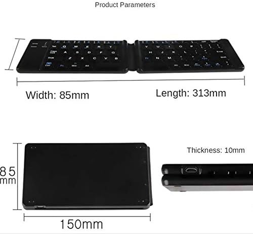 Mini Katlanabilir Bluetooth Klavye Cep Telefonu Tablet Bilgisayar Taşınabilir Kablosuz Klavye Üç Sistem İnce Klavye