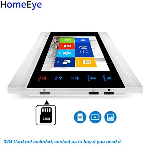 HomeEye WiFi Görüntülü Kapı Telefonu IP Video Interkom Sistemi 1080 P TuyaSmart App Uzaktan Kilidini Hareket Algılama Güvenlik