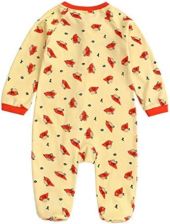 Moru Bebek Kız Erkek Uyku ve Oyun Organik Tek Parça Romper Zip Pamuk Ayaklı Pijama