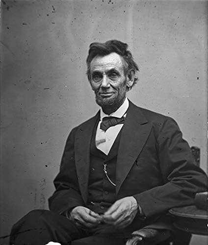 Abraham Lincoln'ün Fotoğrafı - 1865'ten Kalma Tarihi Eser - ABD Başkanı Portresi - (8 x 10) - Yarı Parlak