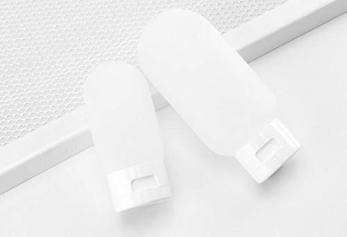 6 PCS Boş Beyaz Plastik Taşınabilir Hortum Sıkmak Şişeler Doldurulabilir Kozmetik Yumuşak Tüp Konteyner Flakon Kavanoz İle Flip
