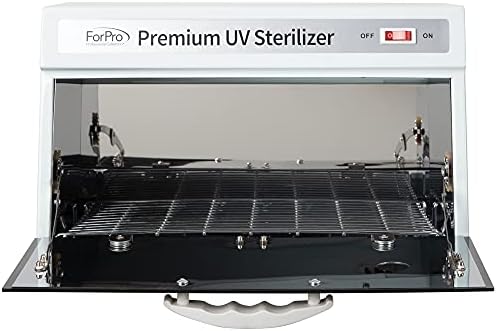 ForPro Premium UV Sterilizatör, Bakteri ve Mikropları Yok Eder, Havluları ve Aletleri Sterilize Eder, 9.25” Y x 14.75” G x 8.25