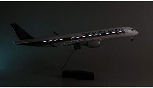 Airbus A350 47cm Uçak Singapur Havayolları Tip hub Uçak Tekerlekli Işıklı