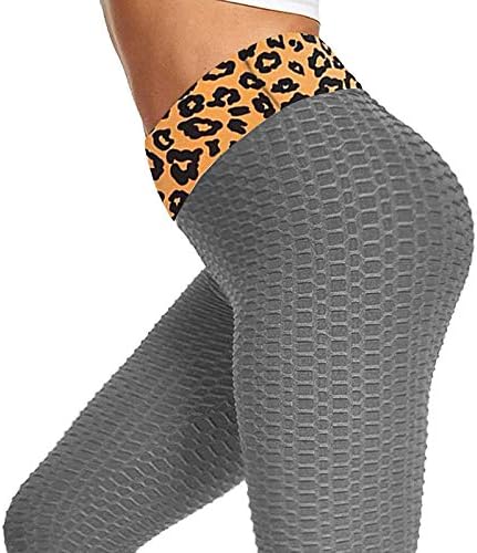 Fudule Yüksek Belli Tayt Yoga Pantolon Kadınlar için Yüksek Bel Batik Baskı Ezme Popo Kaldırma Pantolon Egzersiz Atletik Tayt
