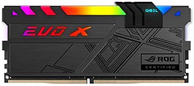 GeİL ROG EVO X II DDR4 RAM, 16 GB (8 Gb X 2) 3000 MHz 1.35 V XMP2. 0, Uzun DIMM Yüksek Hızlı Masaüstü Bellek, Hardcore Sürükleyici