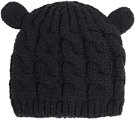 oenbopo Yumuşak Sıcak Örme Bebek Şapka ve Eldivenler Set Kış Örme Sıcak Bere Şapka ve Eldivenler için 0-18 M Bebek Erkek Kız