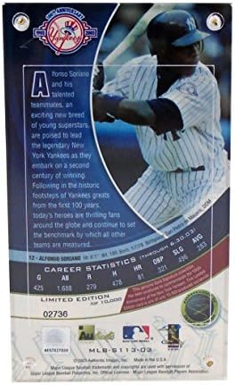 Otantik Görüntüler Alfonso Soriano (Yankees)- 24K Altın İmza Kartı