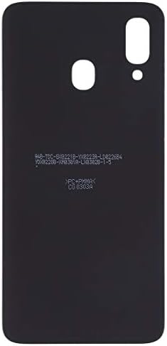 WANAO02 Pil arka kapak için Galaxy A20 SM-A205F / DS (Siyah) SDOJOG (Renk: Siyah)