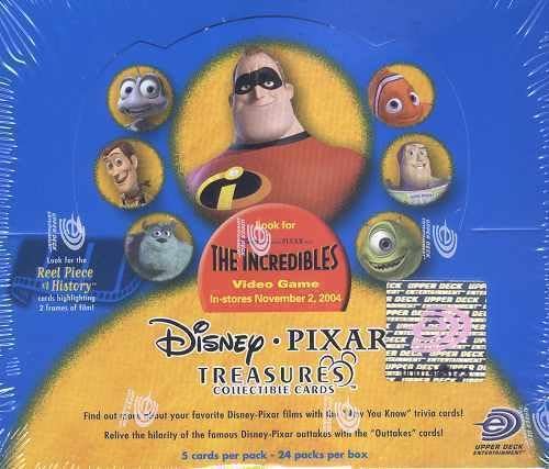 2004 Disney Pixar Hazineleri Ticaret Kartları Fabrika Mühürlü Kutu