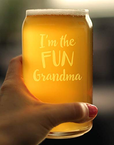 Eğlenceli Büyükanne-Büyükanneler için Komik Bira Bardağı Bardağı Hediye-Büyükanne ve Büyükbaba için Sevimli Kazınmış Gözlükler-16