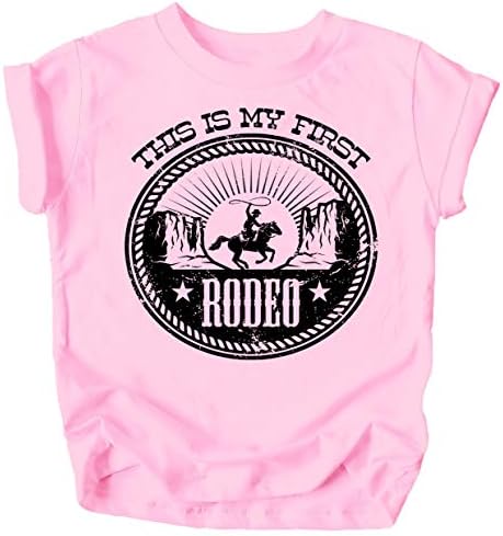 Benim Ilk Rodeo 1st Doğum Günü T-Shirt için Bebek Kız ve Erkek Ilk Doğum Günü Kıyafeti