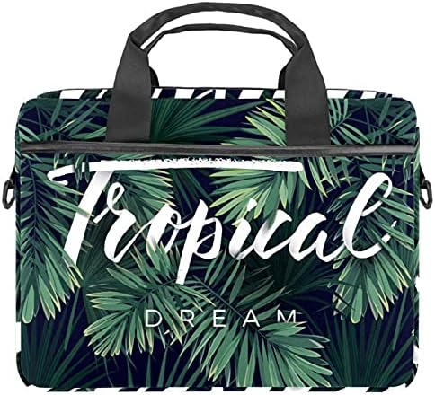 Tropikal Bitki Yaprakları Laptop omuz askılı çanta Kılıf Kol için 13.4 İnç 14.5 İnç Dizüstü laptop çantası Dizüstü Evrak Çantası