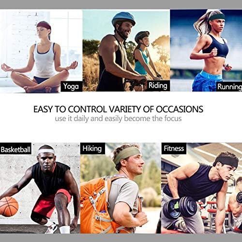 Otizm Farkındalık Ter Bandı Egzersiz Kafa Bantları Spor Ter Bantları Saç Bandı için Koşu, Yoga, Egzersiz, Basketbol, Bisiklet,