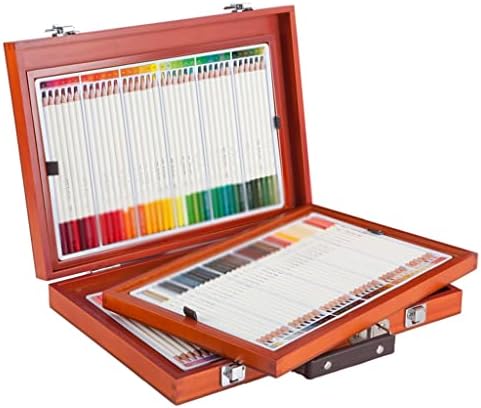 GYZCZX 108 Renkler Ahşap Renkli Kalem Seti Karton Paketi Yağlı Boyama Çizim Kalem Pastel Kalemler için Ahşap Kutu ile Paketi