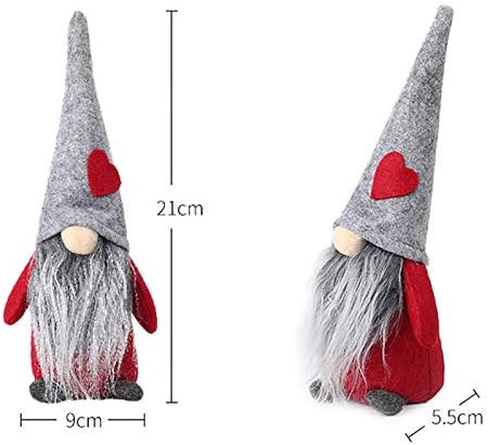 CXV Gnome Peluş, el Yapımı Ayakta Gnome İsveç Tomte Cadılar Bayramı Süslemeleri-İsveç Heykelcik Uzun Şapka Noel Süsler