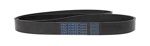 D & D PowerDrive 109J4 Poli V Kayışı, 4 Bant, Kauçuk
