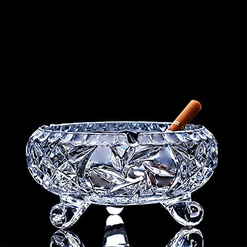 Kristal Puro Küllük, açık kül tablası Setleri için Ot ile 3 Bacak Serin Kül Tablaları için Sigara İçenler, cam Küçük Küllük için
