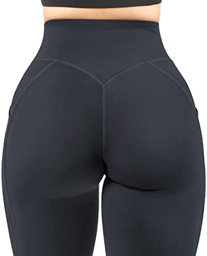 SUUKSESS Kadın Popo Kaldırma Tayt Cepler ile Yüksek Belli Egzersiz Yoga Pantolon