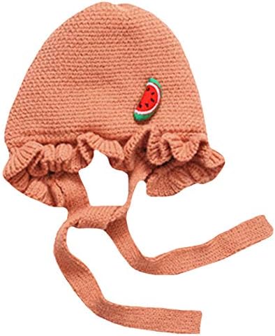 Rebecca Çocuk Kız Çilek Örme Tığ Şapka Kış Sıcak Bere Şapka Kap