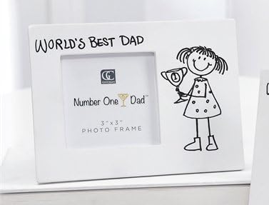 Dünyanın En İyi Babası, 3x3 Fotoğraf Çerçevesi, iki Tasarım Seçeneği (Kızı)