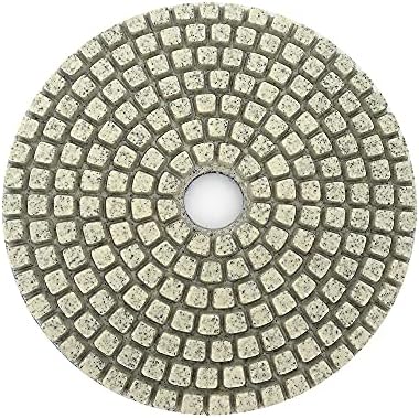 10 PCS 4 inç elmas parlatma pedi 100mm ıslak esnek beyaz parlatma pedleri için taş beton zemin tarafından XMEIFEI parçaları (Renk