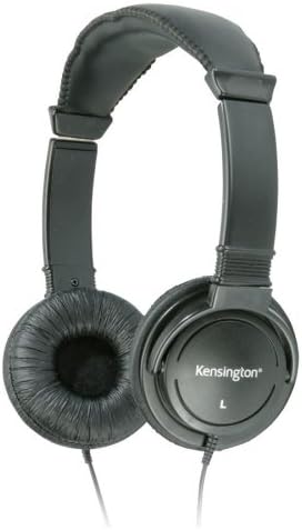 Toptan 10 - Kensington Hi-Fi Kulaklık Kılıfı-Hi-fi Kulaklıklar, 40mm sürücüler, 9 ' Kordon, 1Each, Siyah