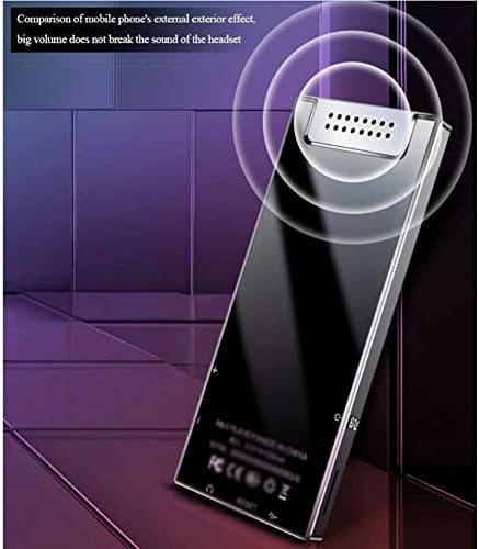 WZMBH 8 GB MP3 Çalar ile Bluetooth 4.0, 128 GB kadar Destekler 2.4 Kavisli Ekran Müzik Çalar ile Hoparlör HiFi Kayıpsız Ses ile