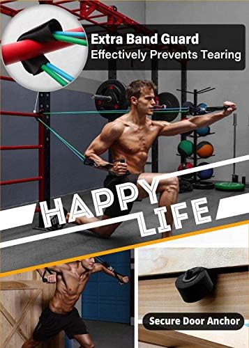 Portzon Direnç Bandı Seti, Egzersiz Bantları, Egzersiz Bantları Kapı Çapa Kolu Direnç Eğitimi, Kullanışlı, Dayanıklı, Egzersiz