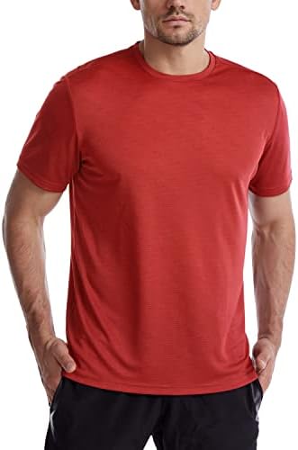 Erkekler için egzersiz Gömlek, Nem Esneklik Hızlı Kuru Aktif Atletik erkek Spor Performans T Shirt