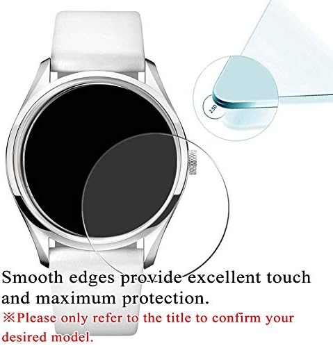 [3 Paket] Synvy Temperli Cam Ekran Koruyucu, agnes b BG8008X1 9 H Film Smartwatch akıllı saat Koruyucuları ile Uyumlu
