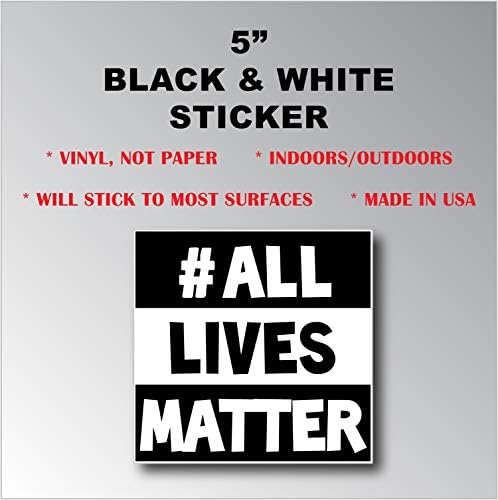 Tüm Lives Matter ALM Kare Etiket Çıkartması (1)