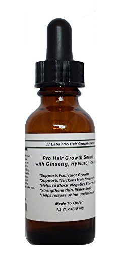Erkekler ve Kadınlar için Ginseng ve Hyaluronik Asit içeren Pro Saç Büyüme Serumu (1.2 oz, Pompalı Dağıtıcı)